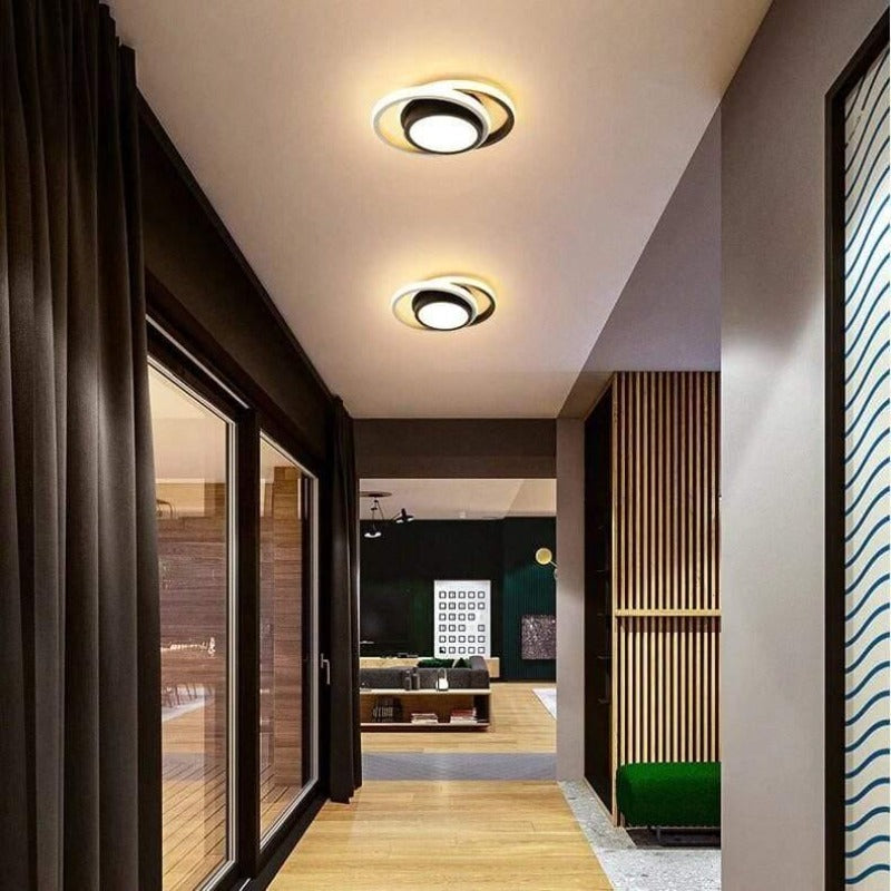 Plafonnier moderne noir | Nerino