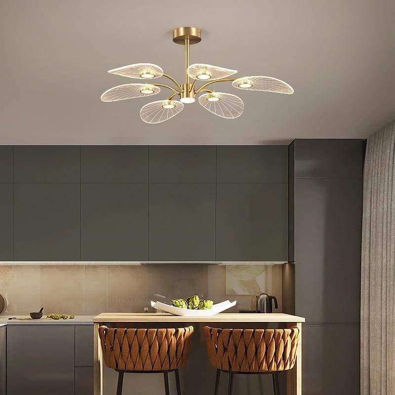 Plafonnier moderne doré | Stanzato