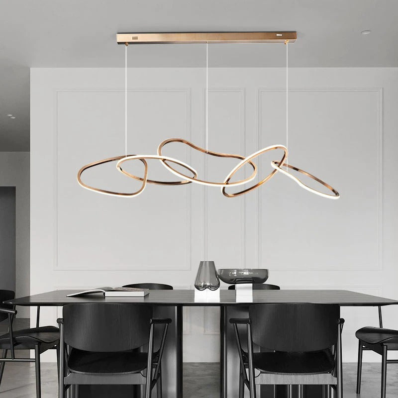 Lustre moderne doré | Lussano