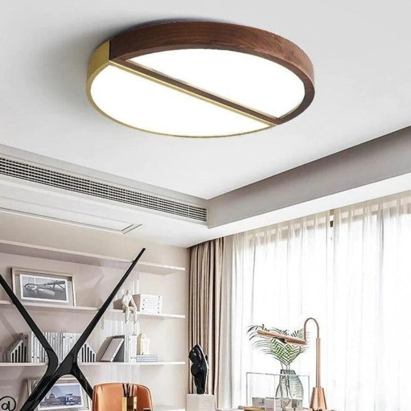 Plafonnier industriel bois | Bonno