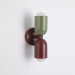 Applique bicolore à double tête Duetto – rouge et vert