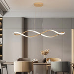 Suspension moderne dorée | Barri