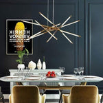 Suspension moderne dorée | Latta