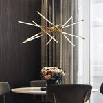 Suspension moderne dorée | Latta