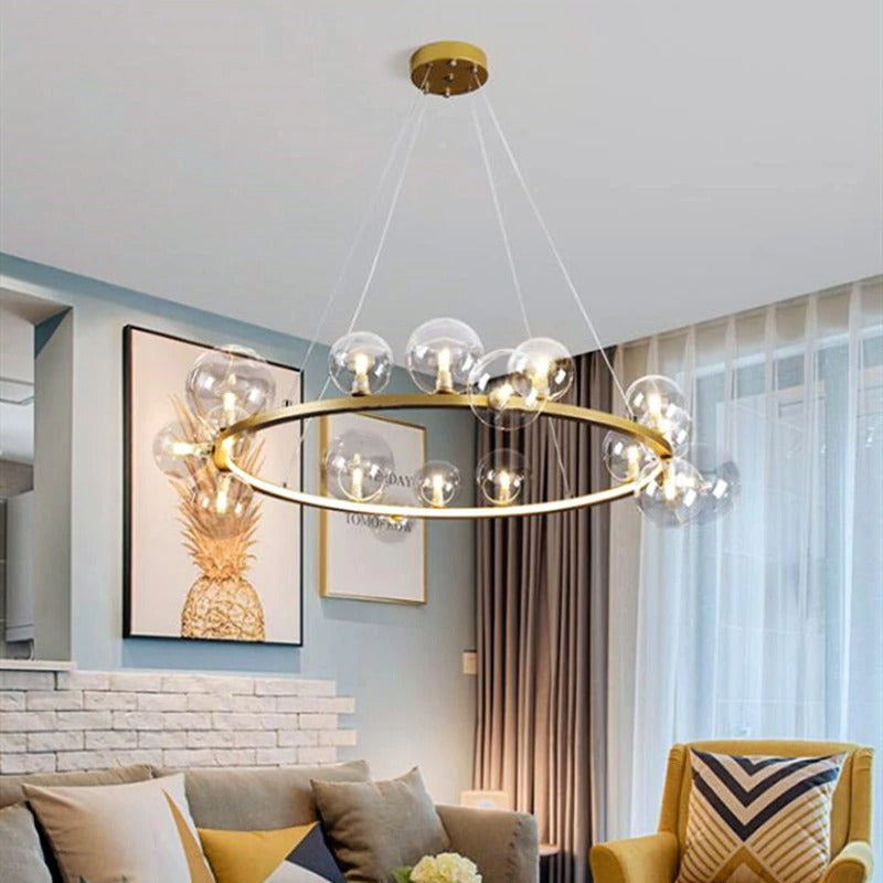 Suspension scandinave dorée | Emalto