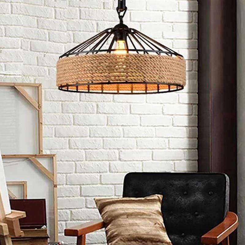 Suspension naturelle noire | Giunco